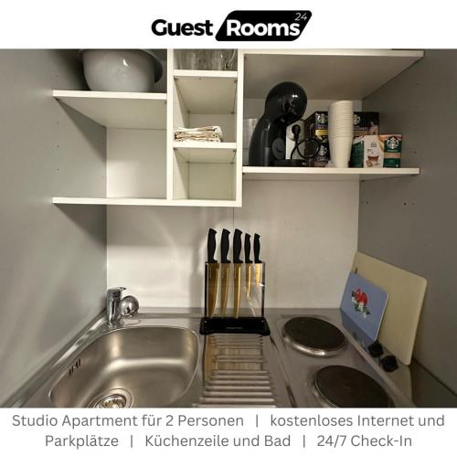 Studio Apartment - GuestRooms24 - Marl in มาร์ล Studio Apartment - GuestRooms24 - Marl in มาร์ล
