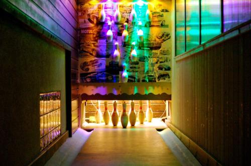 Bowling alley, Hotel Les Cotes, Residence Loisirs et Chalets in Morzine City Center Bowling alley, Hotel Les Cotes, Residence Loisirs et Chalets in Morzine City Center