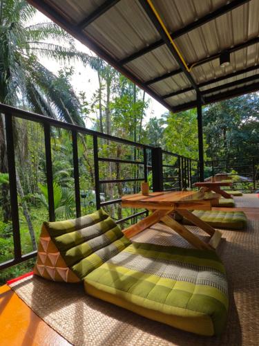 Balcony/terrace, Ample Forest Khao Sok Farmstay in Phanom Balcony/terrace, Ample Forest Khao Sok Farmstay in Phanom