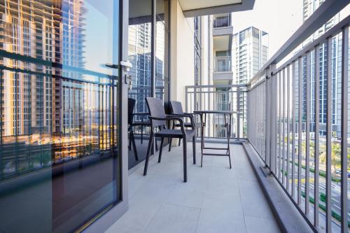 Balcony/terrace, CitiHome-2BR creek harbour island in Dubai Festival City Balcony/terrace, CitiHome-2BR creek harbour island in Dubai Festival City