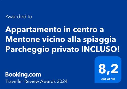 Appartamento in centro a Mentone vicino alla spiaggia Parcheggio privato INCLUSO! in Menton Appartamento in centro a Mentone vicino alla spiaggia Parcheggio privato INCLUSO! in Menton