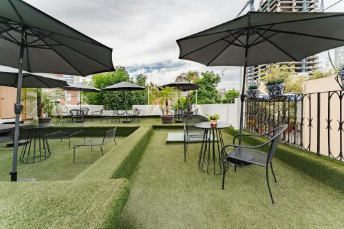 Balcony/terrace, Escandon Suites by Escajal Rooms in WTC-San Angel Balcony/terrace, Escandon Suites by Escajal Rooms in WTC-San Angel