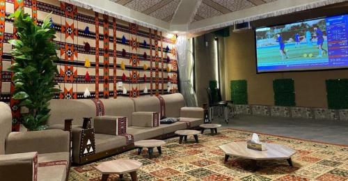 صالة مشتركة/ منطقة التلفزيون, نزل آية (Aya Hostel) in المدينة المنورة صالة مشتركة/ منطقة التلفزيون, نزل آية (Aya Hostel) in المدينة المنورة