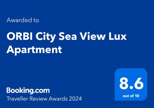 ORBI City Sea View Lux Apartment