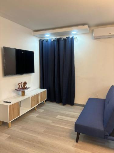Shared lounge/TV area, Villa Maria in Maraval Shared lounge/TV area, Villa Maria in Maraval