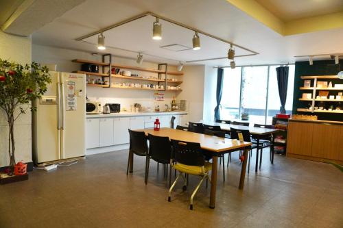 gedeelde lounge/tv-ruimte, Dongseongro Zero Guesthouse in Daegu gedeelde lounge/tv-ruimte, Dongseongro Zero Guesthouse in Daegu