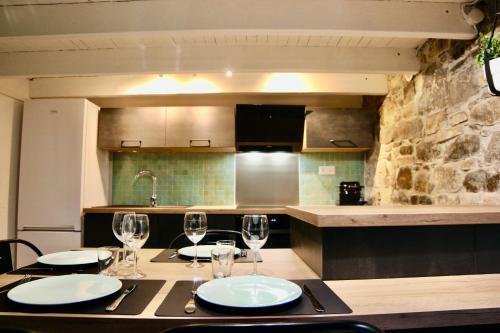 Kitchen, La Cidrerie du port in Landevennec Kitchen, La Cidrerie du port in Landevennec
