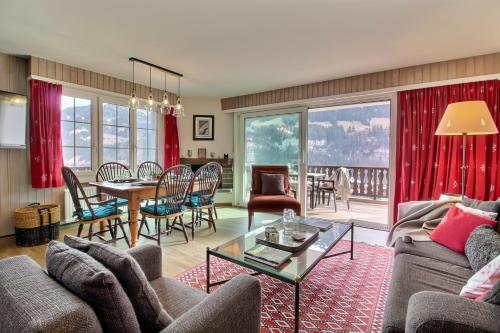 Neige & Soleil 15 Central, Terrasse & View in Champery Neige & Soleil 15 Central, Terrasse & View in Champery