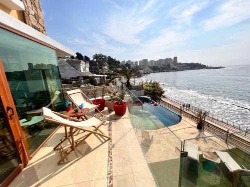 balkon/terras, PACIFICSUNSET CONCÓN in Concon balkon/terras, PACIFICSUNSET CONCÓN in Concon