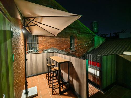 Balkon/terasa, 鹿厝老街民宿 near Wangong Fishing Light Balkon/terasa, 鹿厝老街民宿 near Wangong Fishing Light