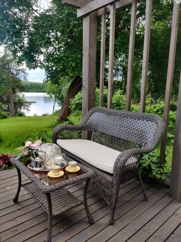 Balcony/terrace, Ruustinnan telttamajoitukset in Saarijarvi Balcony/terrace, Ruustinnan telttamajoitukset in Saarijarvi