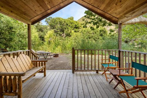 Balcony/terrace, El Capitan Canyon in Goleta (CA) Balcony/terrace, El Capitan Canyon in Goleta (CA)