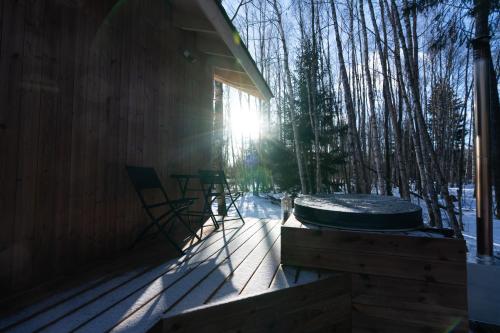 Hot tub, Paunkula Nature Resort (forest villa) in Kiruvere Hot tub, Paunkula Nature Resort (forest villa) in Kiruvere