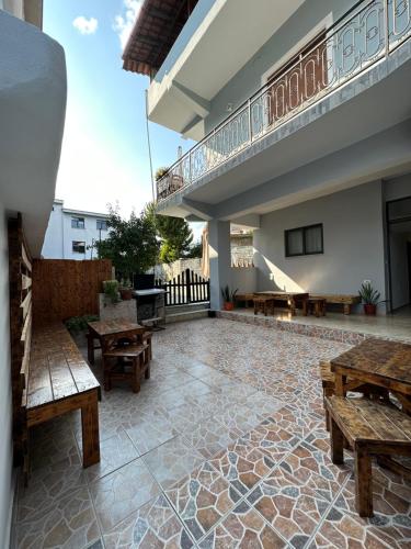 Erkély/terasz, Hanna's Hostel in Berat Erkély/terasz, Hanna's Hostel in Berat