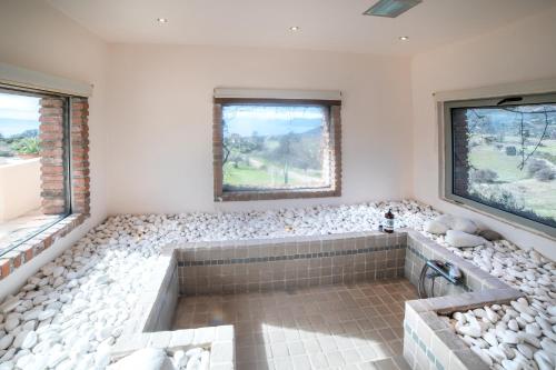 Fürdőszoba, Villa Daphne Private Pool & Amazing View in Limni Evoias Fürdőszoba, Villa Daphne Private Pool & Amazing View in Limni Evoias