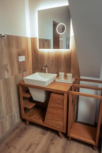 Fürdőszoba, Apartmán Rustikal (Apartman Rustikal) in Hamrniky Fürdőszoba, Apartmán Rustikal (Apartman Rustikal) in Hamrniky