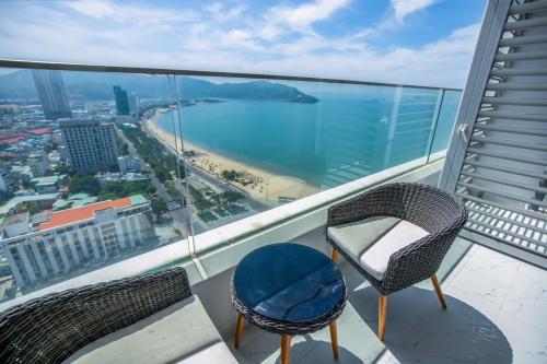 Balcony/terrace, TMS Beachfront Quy Nhon Apartment in Quy Nhon (Binh Dinh) Balcony/terrace, TMS Beachfront Quy Nhon Apartment in Quy Nhon (Binh Dinh)