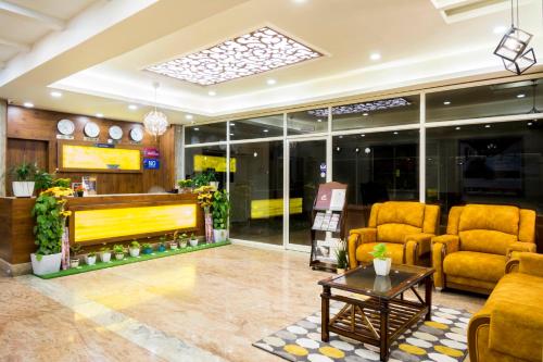 大堂, Hotel Fortune Hyderabad Airport Zone in 海得拉巴 大堂, Hotel Fortune Hyderabad Airport Zone in 海得拉巴