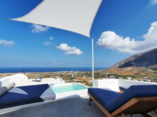 Erkély/terasz, Sun Spell Villa with Sea View-Private Plunge Pool in Exo Gonia Erkély/terasz, Sun Spell Villa with Sea View-Private Plunge Pool in Exo Gonia