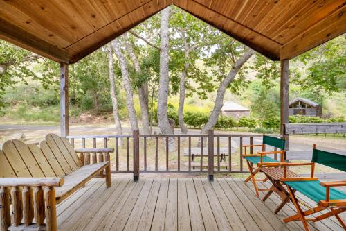 Balcony/terrace, El Capitan Canyon in Goleta (CA) Balcony/terrace, El Capitan Canyon in Goleta (CA)
