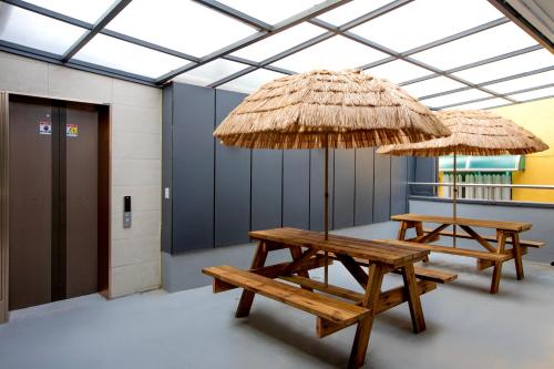 Balcony/terrace, ChunCheon Luce Hotel in Chuncheon-si Balcony/terrace, ChunCheon Luce Hotel in Chuncheon-si