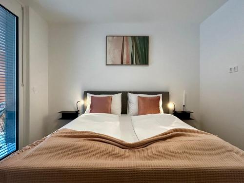 Bed, SHOME Apartments Graz I Self Check-in I Free Parking in Seiersberg Bed, SHOME Apartments Graz I Self Check-in I Free Parking in Seiersberg