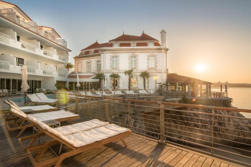 Balkong/terasse, The Albatroz Hotel in Cascais sentrum Balkong/terasse, The Albatroz Hotel in Cascais sentrum