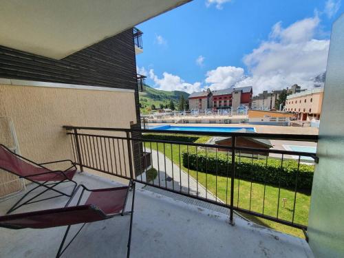 Terraza/balcón, Vallee Blanche - C2 - Studio pied piste - 4 pers in Les Deux Alpes Terraza/balcón, Vallee Blanche - C2 - Studio pied piste - 4 pers in Les Deux Alpes