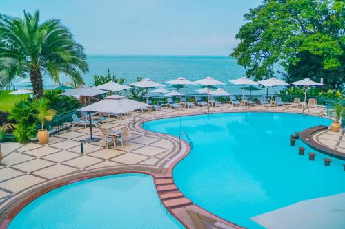 Výhled, Lake Kivu Serena Hotel in Gisenyi Výhled, Lake Kivu Serena Hotel in Gisenyi