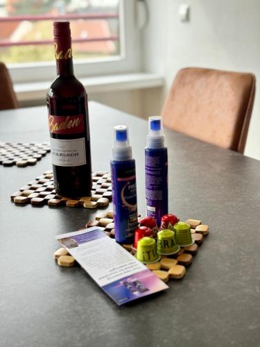 طعام و مشروبات, 3 Zimmer Apartment, 95 qm, max 5 Personen, Balkon, Garage, Internet 100 MBit in ليونبيرج طعام و مشروبات, 3 Zimmer Apartment, 95 qm, max 5 Personen, Balkon, Garage, Internet 100 MBit in ليونبيرج