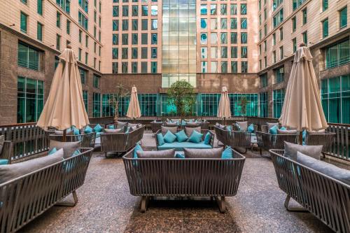 Balcony/terrace, The Ritz-Carlton, Dubai International Financial Centre in World Trade Centre DIFC Balcony/terrace, The Ritz-Carlton, Dubai International Financial Centre in World Trade Centre DIFC