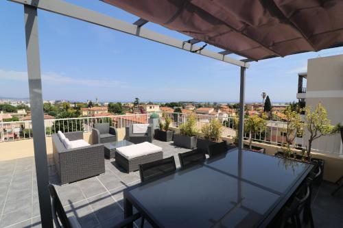 Superbe appartement toit Terasse vue mer