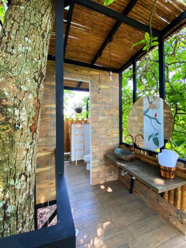 Open air bath, AIA Glamtree in La Frontera Open air bath, AIA Glamtree in La Frontera