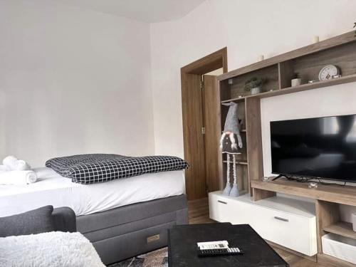 Közös társalgó / TV, Apartmani M.&.B Luks 2 in Mataruška Banja Közös társalgó / TV, Apartmani M.&.B Luks 2 in Mataruška Banja