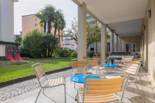 Terraza/balcón, Locarno Youth Hostel in Locarno City Center Terraza/balcón, Locarno Youth Hostel in Locarno City Center