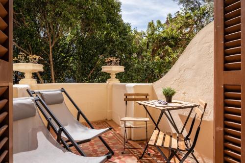Balkon/teras, Hotel Medium Romantic in Sitges Balkon/teras, Hotel Medium Romantic in Sitges