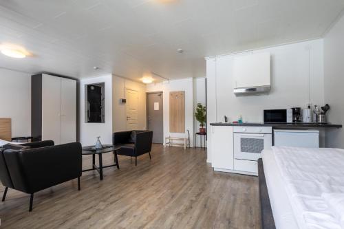 주방, Halmstad Hotel Apartments in 할름스타드 주방, Halmstad Hotel Apartments in 할름스타드