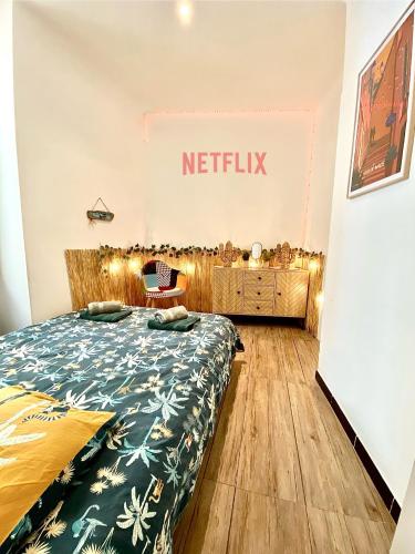 Appartement avec cinéma à 200m de la plage