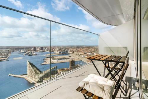 Above the clouds on 42nd floor in Aarhus Above the clouds on 42nd floor in Aarhus