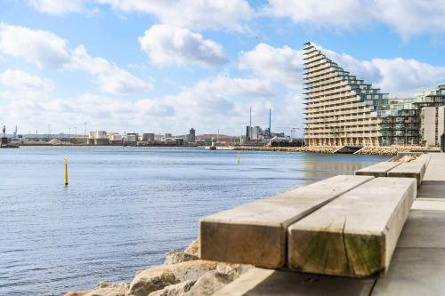 Above the clouds on 42nd floor in Aarhus Above the clouds on 42nd floor in Aarhus