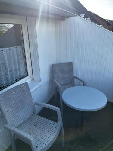 Balcony/terrace, Apartment Bakenweg fur maximal 4 Personen in Norden Balcony/terrace, Apartment Bakenweg fur maximal 4 Personen in Norden