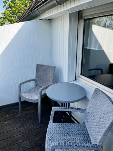 Balcony/terrace, Apartment Bakenweg fur maximal 4 Personen in Norden Balcony/terrace, Apartment Bakenweg fur maximal 4 Personen in Norden
