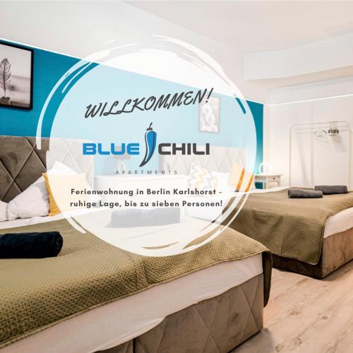 Blue Chili 31 - Stadtwohnung für 7 - modern zentral Karlshorst Wlan