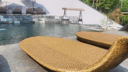 Swimming pool, Lotus Premium Lodge - Lotus Group Tours in Ha Giang Swimming pool, Lotus Premium Lodge - Lotus Group Tours in Ha Giang