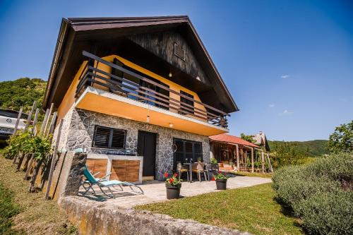 Балкон/тераса, Holiday Home Vinea View - 4 Thermal Spas Nearby in Бизелско Балкон/тераса, Holiday Home Vinea View - 4 Thermal Spas Nearby in Бизелско