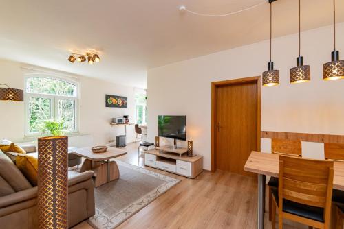 صالة مشتركة/ منطقة التلفزيون, Apartment Altes E-Werk in Eisenach Suburbs صالة مشتركة/ منطقة التلفزيون, Apartment Altes E-Werk in Eisenach Suburbs