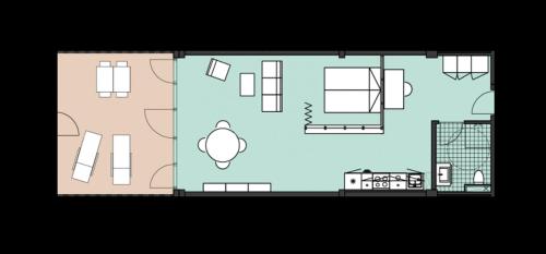 Cool 1-bed with a private terrace. - image 8