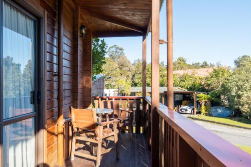 Erkély/terasz, Fox Glacier Lodge in Fox Glacier Erkély/terasz, Fox Glacier Lodge in Fox Glacier