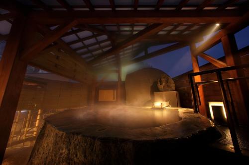 Hot spring bath, Uesugi no Miyu Gotenmori in Nanyo Hot spring bath, Uesugi no Miyu Gotenmori in Nanyo