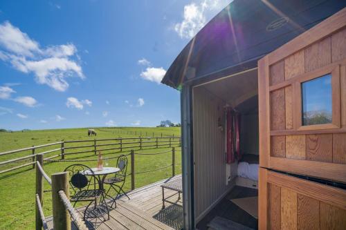 balkong/terrass, The Hut in Godshill and Wroxall balkong/terrass, The Hut in Godshill and Wroxall